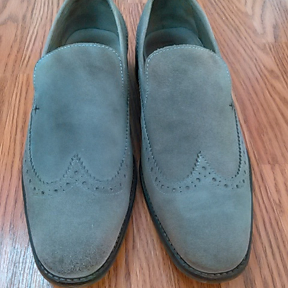 Rogue grey suede venetian loafers 9M 42EU blake